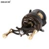 DEUKIO 11+1 Bearings Round Profile Baitcast Reel Light Lure Casting Reel For Stream Trout Fishing Left/Right Hand Optional JKS 51 (left hand)