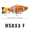 Funpesca 10cm 15.61g Hard Plastic 3d Bionic Eyes Freshwater Saltwater Bass Top Water Jointed Fish Lures